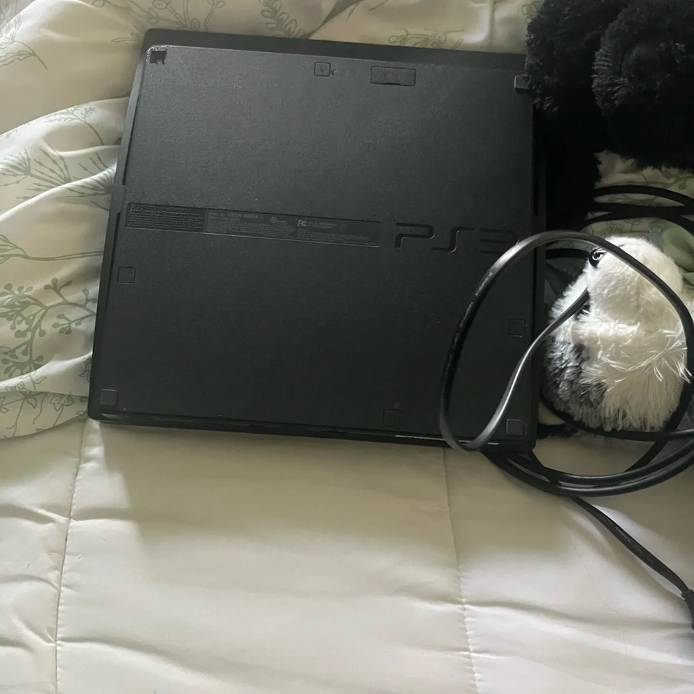 Sony Black PS3 Slim Console Sleek Design
